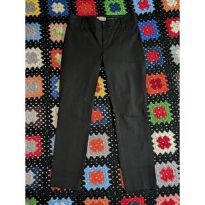 Anthropologie Essential Slim Chino Pants Women's Size 0 Black Stretch Waist 28